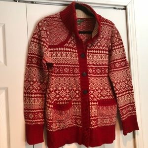 Eddie Bauer Nordic print sweater.